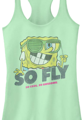 Ladies So Fly SpongeBob SquarePants Racerback Tank Top
