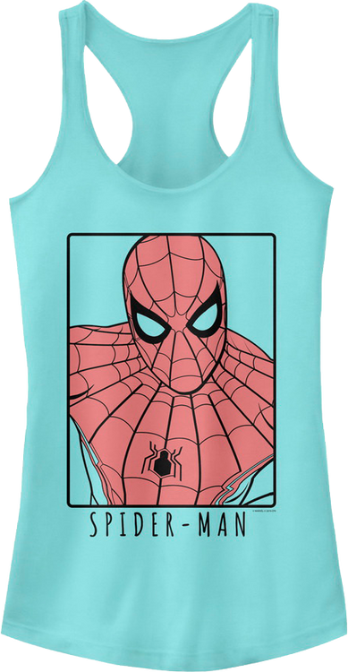 Ladies Spider-Man Racerback Tank Top - main product image