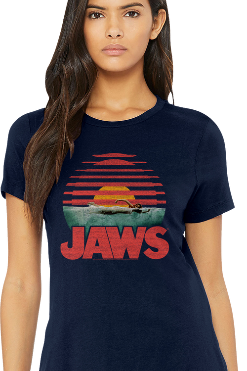 Womens Sunset Blinds Jaws Shirtmain product image