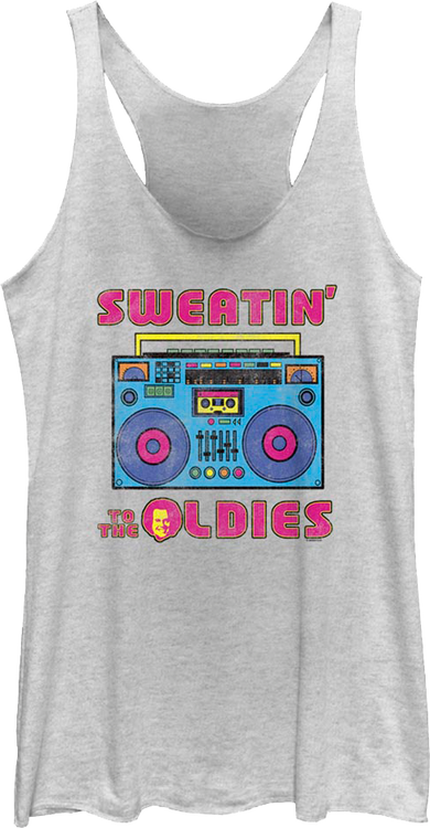 Ladies Sweatin' To The Oldies Boombox Richard Simmons Tank Topmain product image