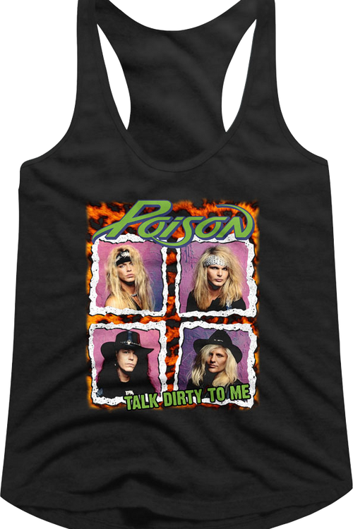 Ladies Talk Dirty To Me Poison Racerback Tank Top - main product image