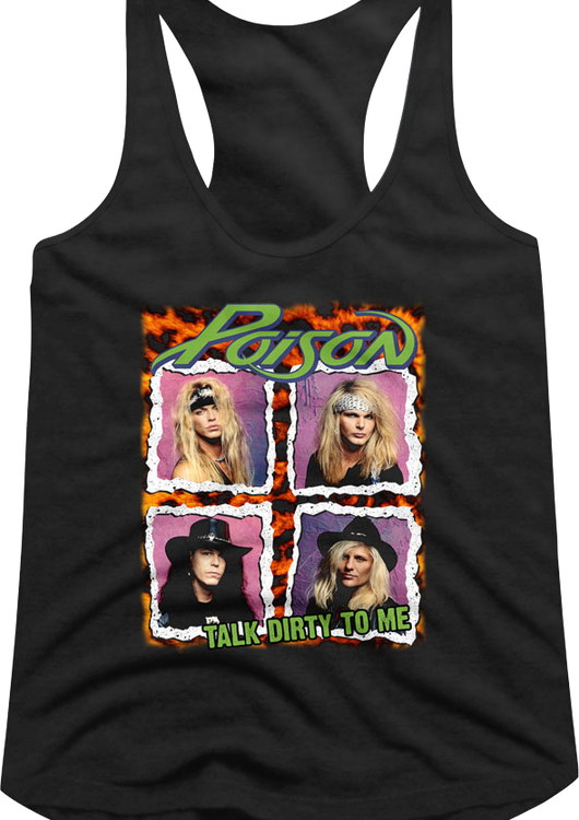 Ladies Talk Dirty To Me Poison Racerback Tank Top - main product image