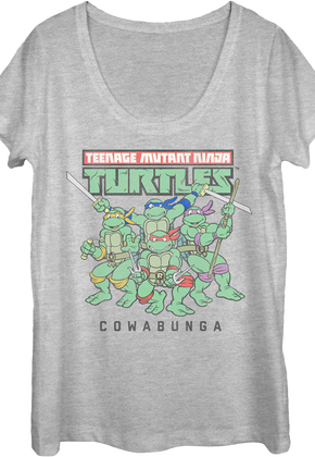 Ladies Teenage Mutant Ninja Turtles Scoopneck Shirt