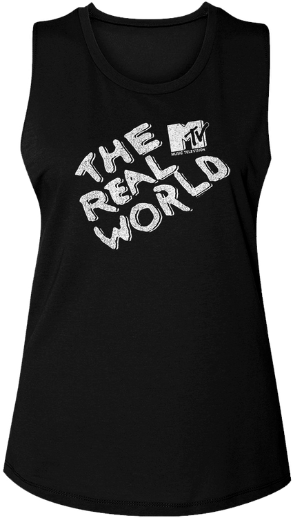 Ladies The Real World MTV Muscle Tank Top - main product image