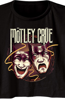 Ladies Theatre of Pain Masks Motley Crue Crop Top