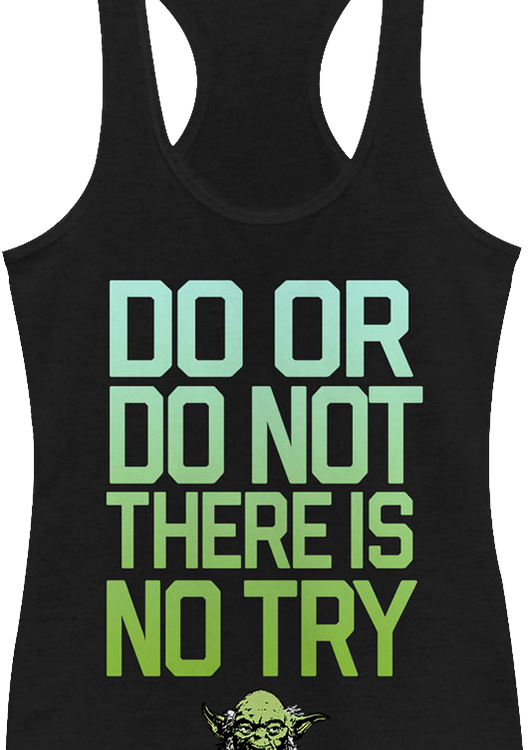 Ladies There Is No Try Star Wars Tank Top - main product image