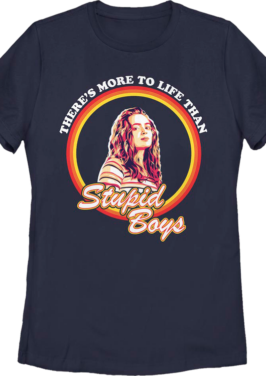 Womens There's More To Life Than Stupid Boys Stranger Things Shirt - main product image