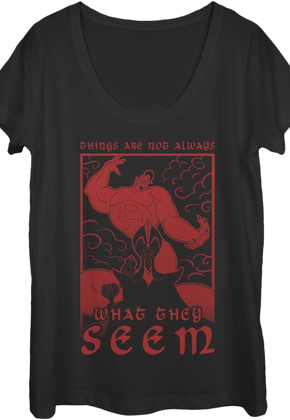 Ladies Things Are Not Always What They Seem Aladdin Scoopneck Shirt
