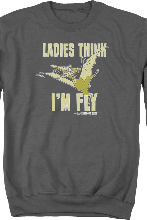 Ladies Think I'm Fly Land Before Time Sweatshirtmain product image