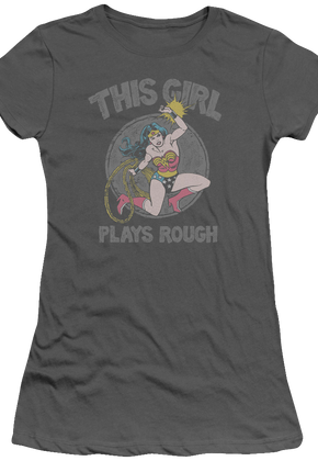 Ladies This Girl Plays Rough Shirt