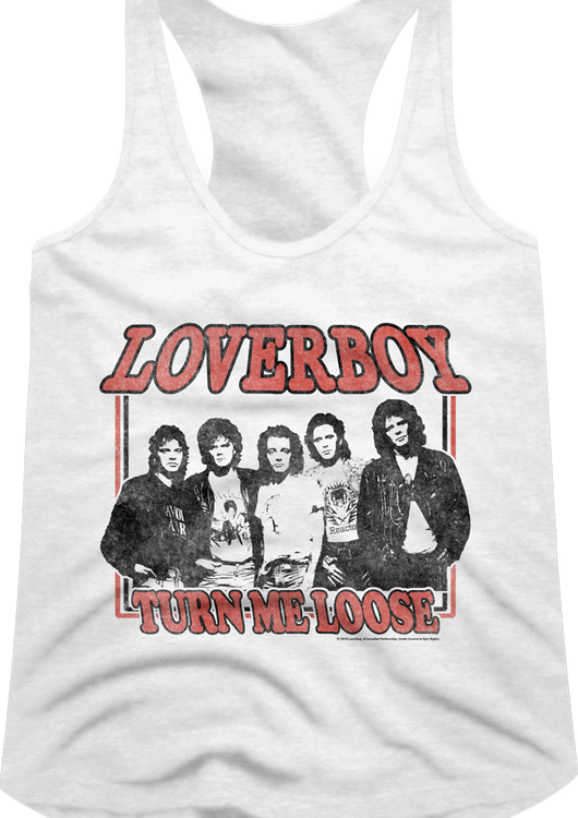 Ladies Turn Me Loose Loverboy Racerback Tank Top - main product image