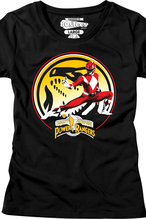 Womens Tyrannosaurus Power Coin Mighty Morphin Power Rangers Shirtmain product image