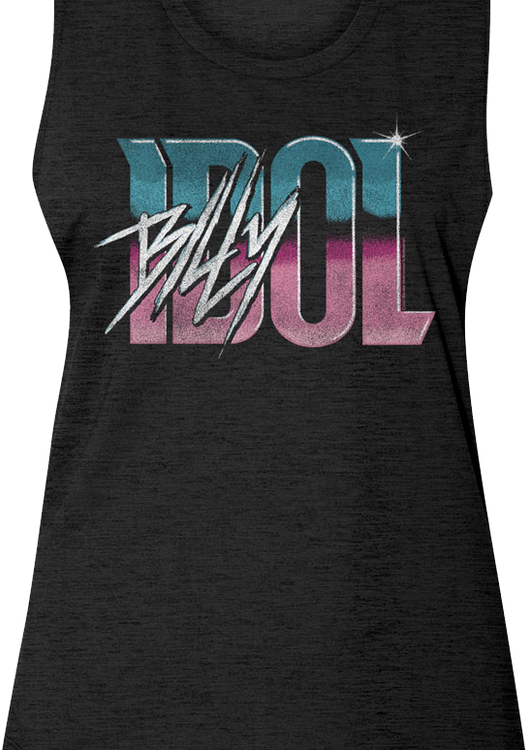 Ladies Vintage Logo Bill Idol Muscle Tank Top - main product image
