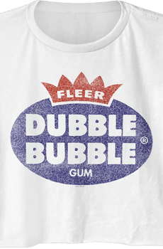 Ladies Vintage Logo Dubble Bubble Crop Top