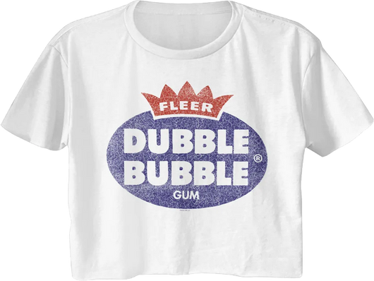 Ladies Vintage Logo Dubble Bubble Crop Top - main product image