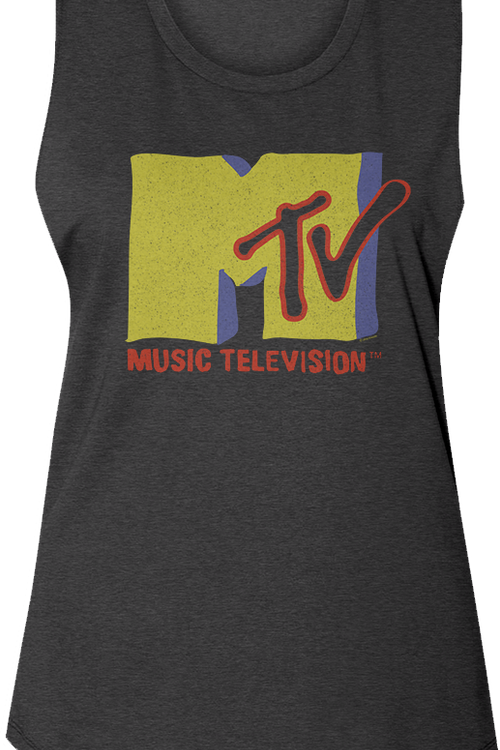 Ladies Vintage Logo MTV Muscle Tank Top - main product image