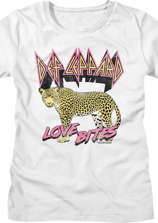 Womens Vintage Love Bites Def Leppard Shirt - main product image