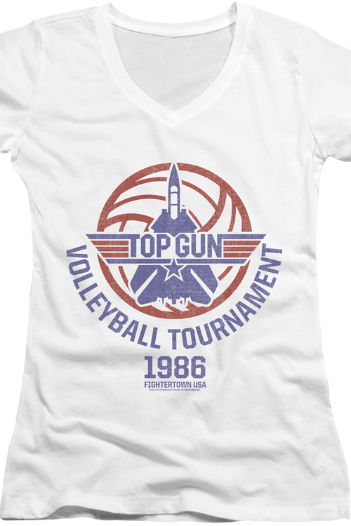 Ladies Volleyball Tournament Top Gun V-Neck Shirtmain product image