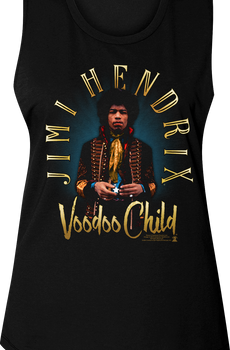Ladies Voodoo Child Jimi Hendrix Muscle Tank Top