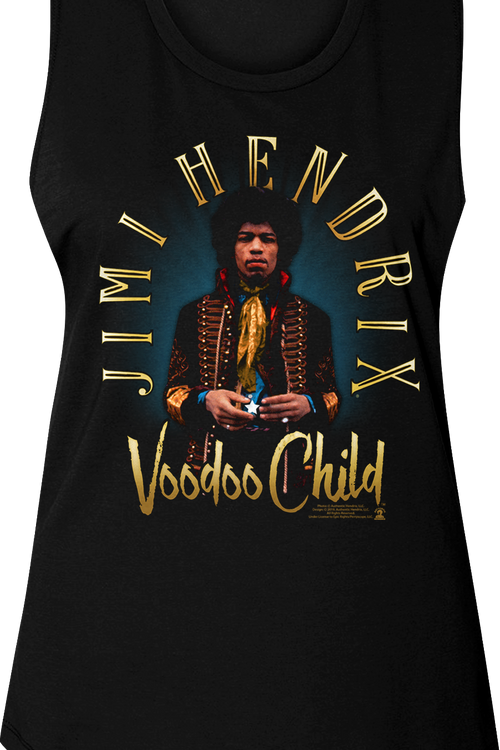 Ladies Voodoo Child Jimi Hendrix Muscle Tank Top - main product image