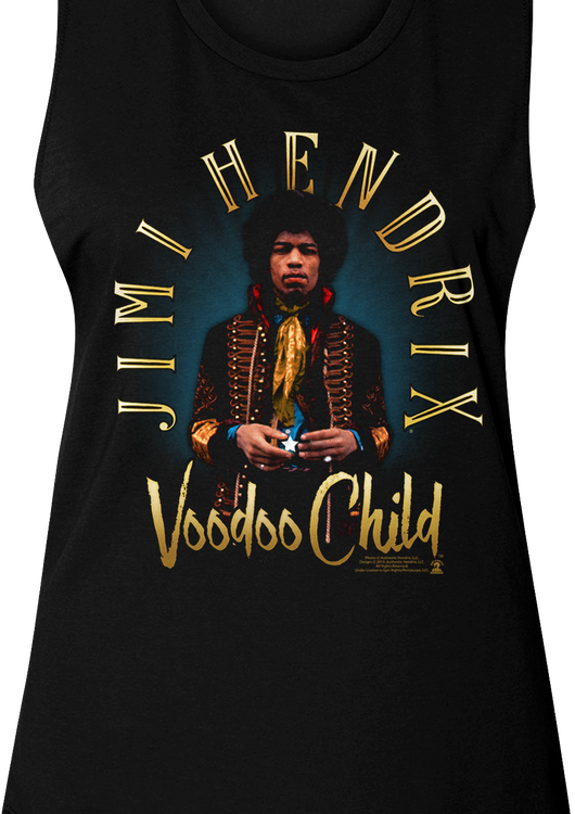 Ladies Voodoo Child Jimi Hendrix Muscle Tank Top - main product image