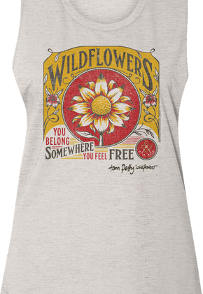 Ladies Wildflowers Tom Petty Sleeveless Shirt