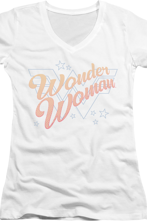 Ladies Wonder Woman DC Comics V-Neck Shirtmain product image