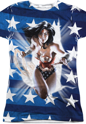 Ladies Wonder Woman Stars Shirt