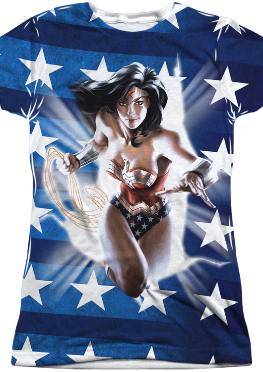 Ladies Wonder Woman Stars Shirt - main product image