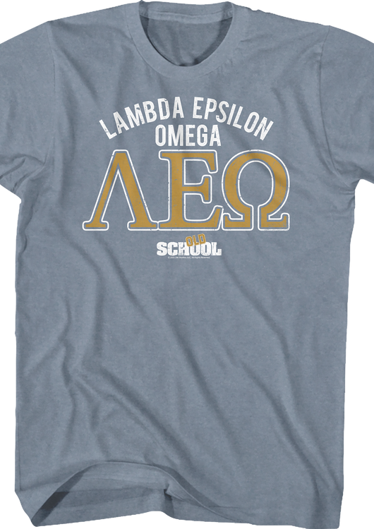 Lambda Epsilon Omega Logo Old School T-Shirt - main product image