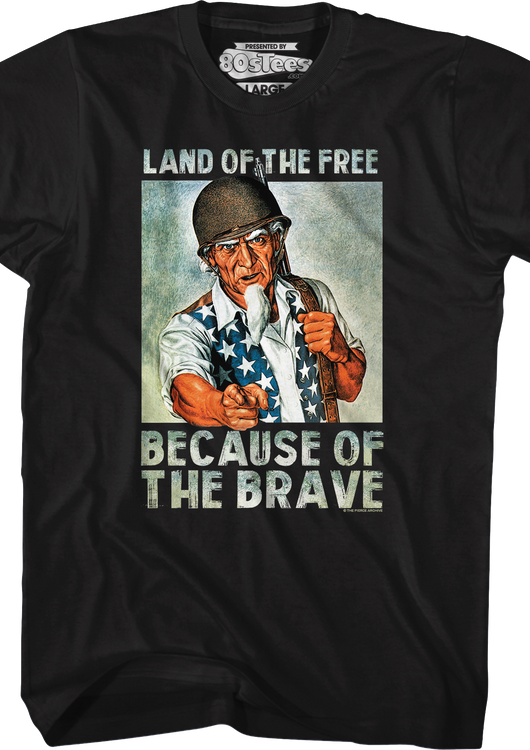 Land Of The Free Because Of The Brave T-Shirt - main product image