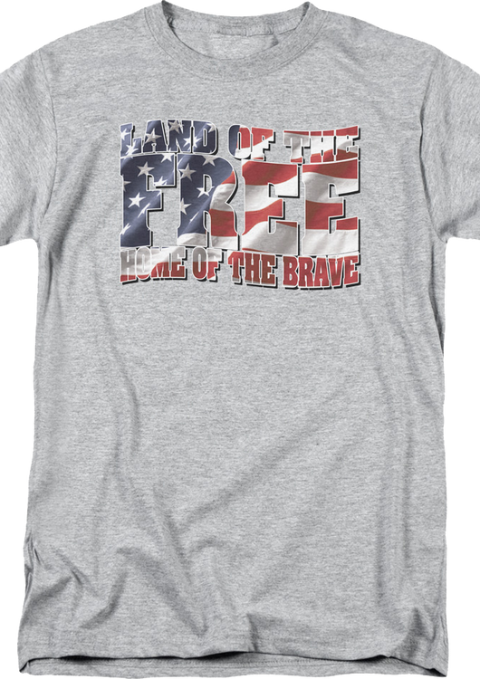 Land Of The Free Home Of The Brave T-Shirt - main product image