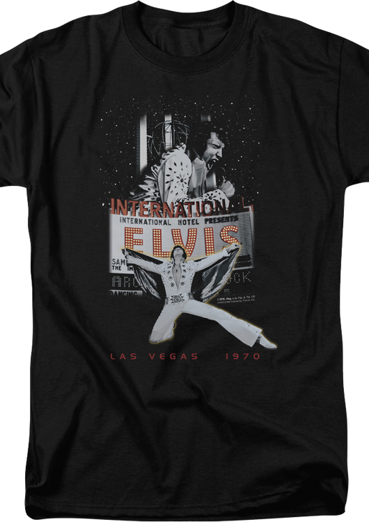 Las Vegas 1970 Elvis Presley T-Shirt - main product image