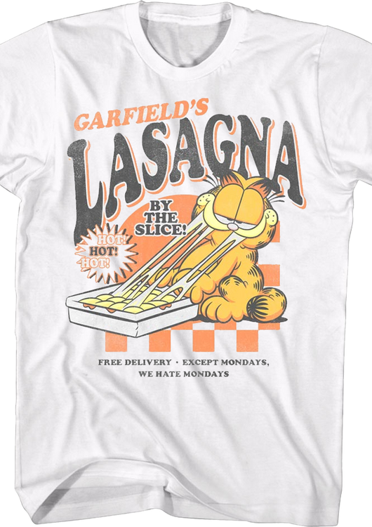 Lasagna By The Slice Garfield T-Shirt - main product image
