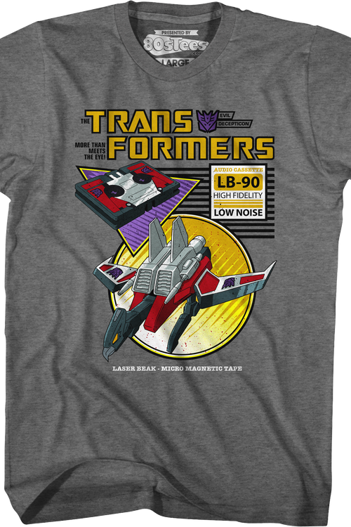 Laserbeak Cassette Transformers T-Shirtmain product image