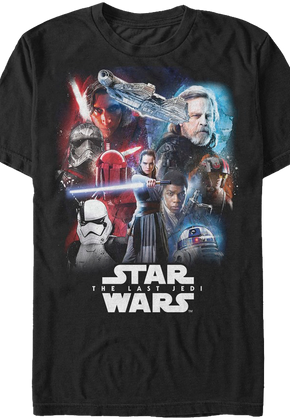 Last Jedi Collage Star Wars T-Shirt