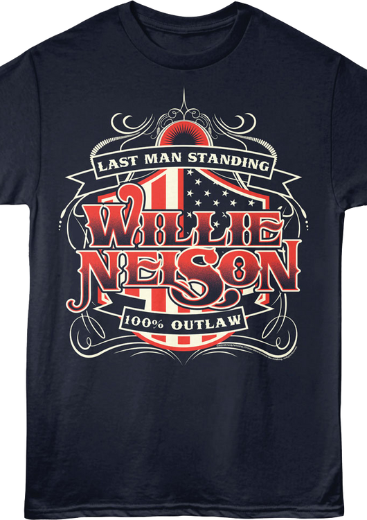 Last Man Standing Willie Nelson T-Shirt - main product image