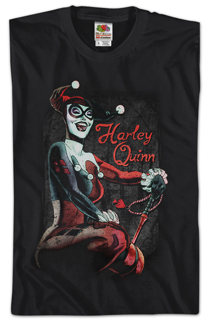 Harley Quinn DC Logo Long Sleeve T-Shirt