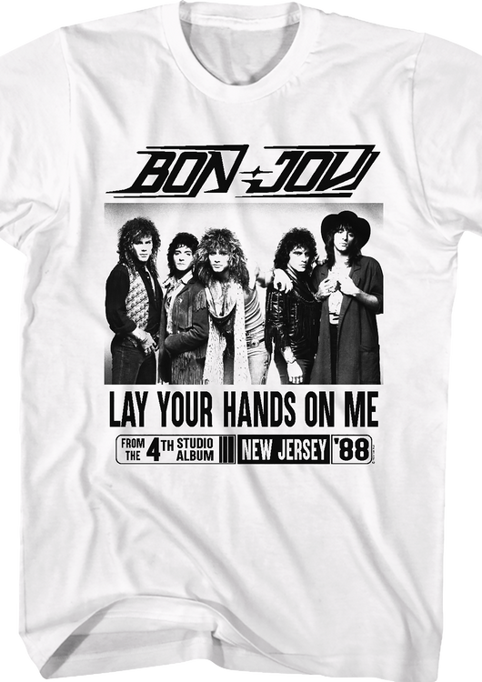 Lay Your Hands On Me Bon Jovi T-Shirt - main product image