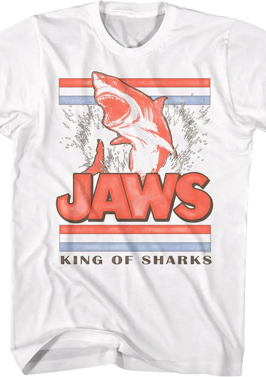 Leaping King Of Sharks Jaws T-Shirt - main product image