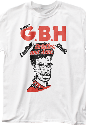 Leather Bristles Studs And Acne Charged GBH T-Shirt