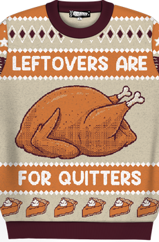 Leftovers Are For Quitters Knitted Sweater