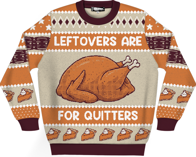 Leftovers Are For Quitters Knitted Sweatermain product image