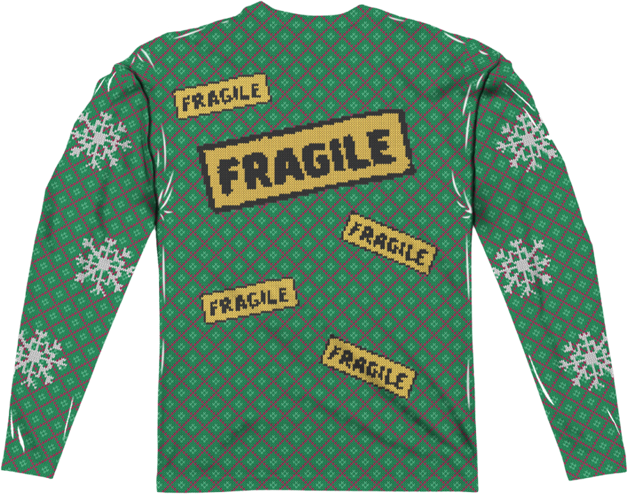 Leg Lamp Faux Sweater Christmas Story Mens Long Sleeve Shirt