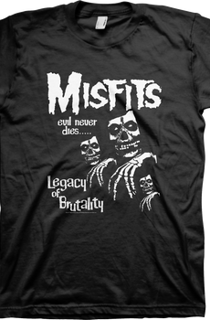 Legacy Of Brutality Evil Cover Misfits T-Shirt