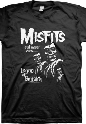 Legacy Of Brutality Evil Cover Misfits T-Shirt