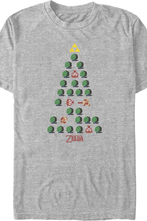 Legend of Zelda Christmas Tree Nintendo T-Shirt - main product image