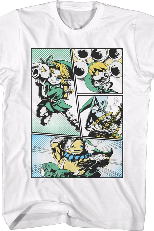Legend of Zelda Comic Panels Nintendo T-Shirtmain product image