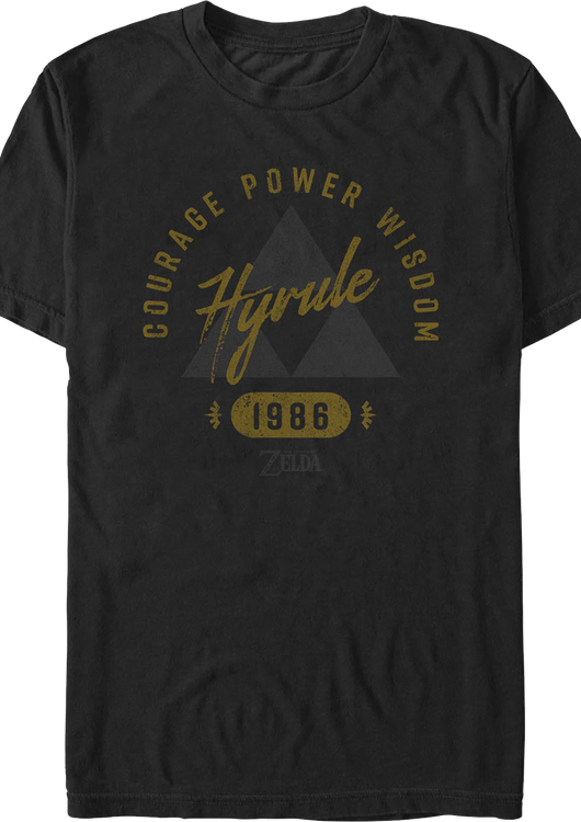 Legend of Zelda Courgae Power Wisdom 1986 Nintendo T-Shirt - main product image