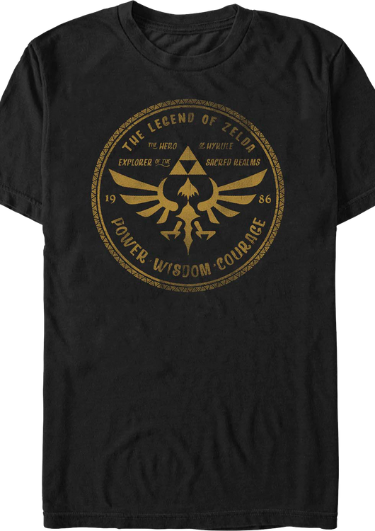 Legend Of Zelda Crest Nintendo T-Shirt - main product image